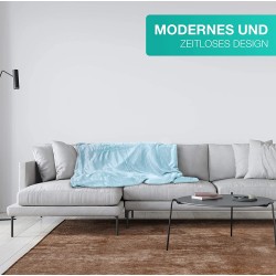 Krings Fashion Kuscheldecke 150 x 200 cm - Individuell anpassbar mit Namen und Text - Farbe Creme -Stickfarbe wählbar